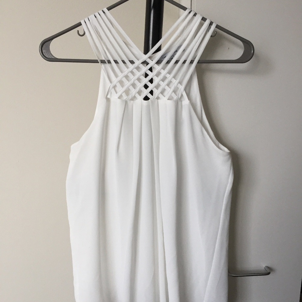 White Halter Blouse